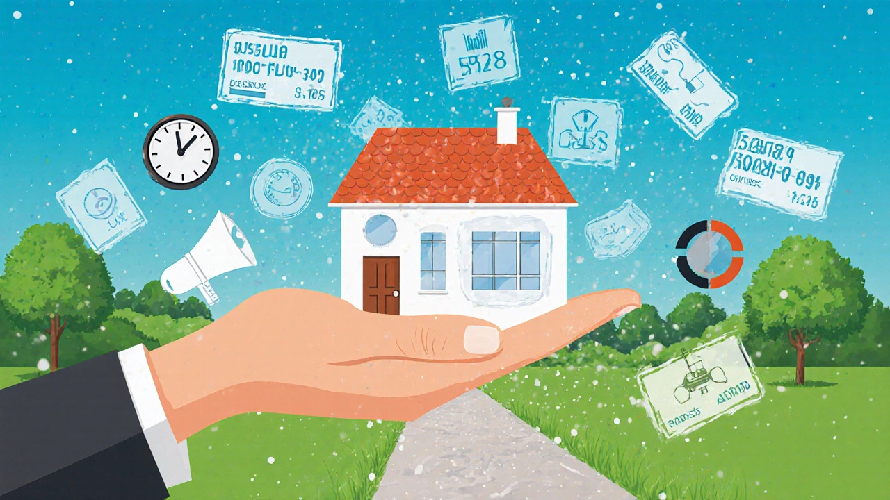 A hand giving a key surrounded by floating market data, moving away from pressure symbols.