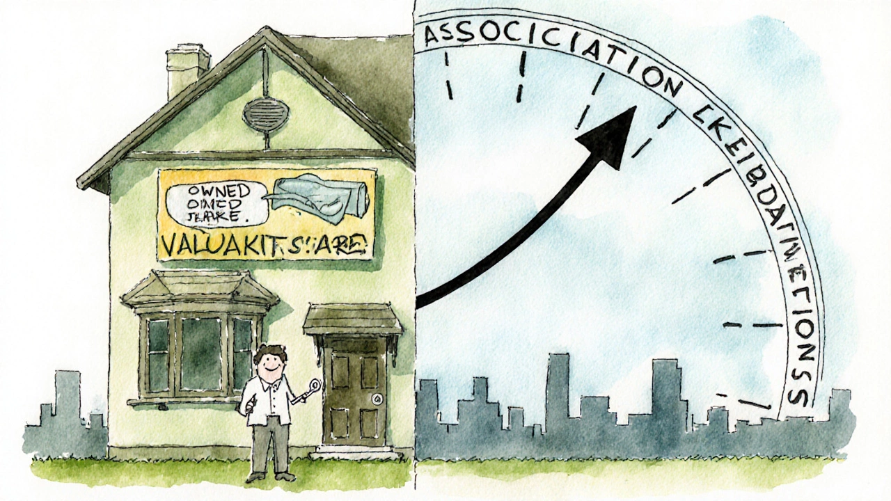Illustrated house showing owned side, capped market growth, and valuation limits.